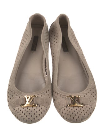 Louis Vuitton Suede Ballet Flats