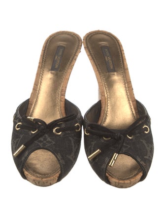 Louis Vuitton LV Monogram Denim Slides