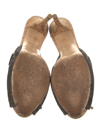 Louis Vuitton LV Monogram Denim Slides