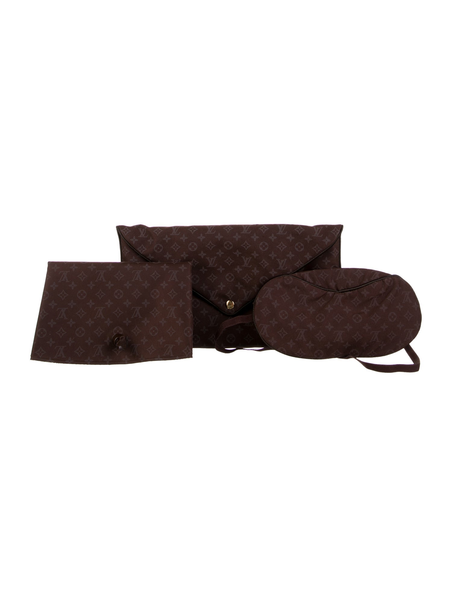Louis Vuitton Monogram 3 Piece Travel Sleep Set