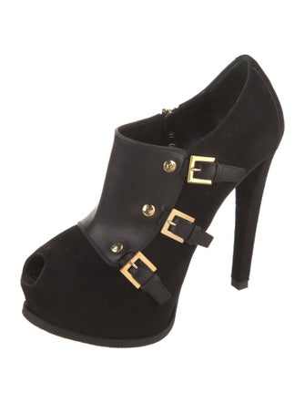 Louis Vuitton LV Monogram Suede Pumps