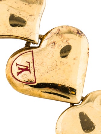 Louis Vuitton Heart Motif Link Bracelet