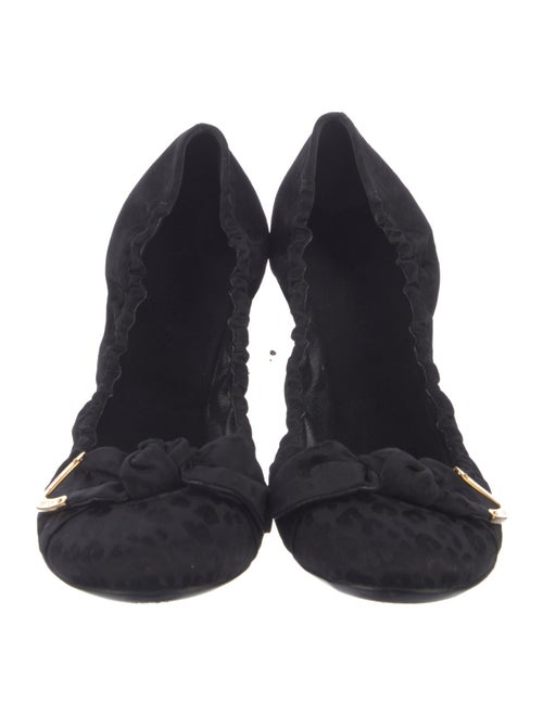 Louis Vuitton Nylon Bow Accents Ballet Flats