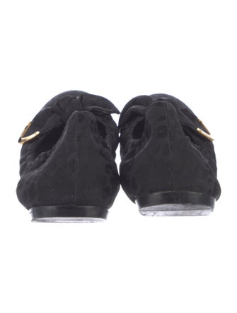 Louis Vuitton Nylon Bow Accents Ballet Flats
