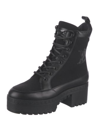 Louis Vuitton LV Monogram Canvas Combat Boots