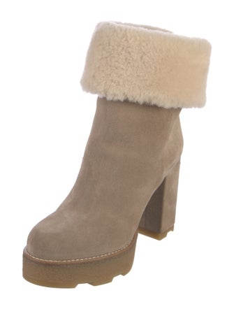 Louis Vuitton Suede Lace-Up Boots