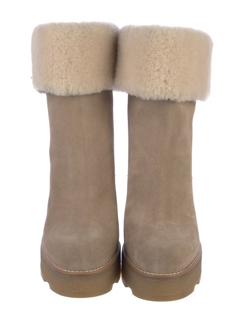 Louis Vuitton Suede Lace-Up Boots