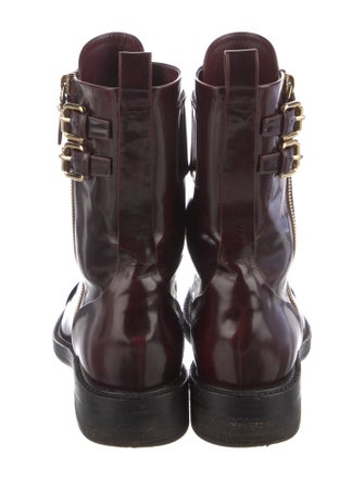 Louis Vuitton Patent Leather Combat Boots