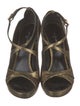 Louis Vuitton Leather T-Strap Sandals