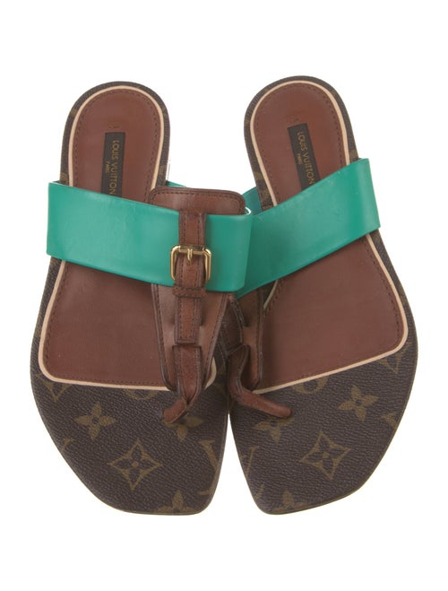 Louis Vuitton Monogram Pattern Leather Slides