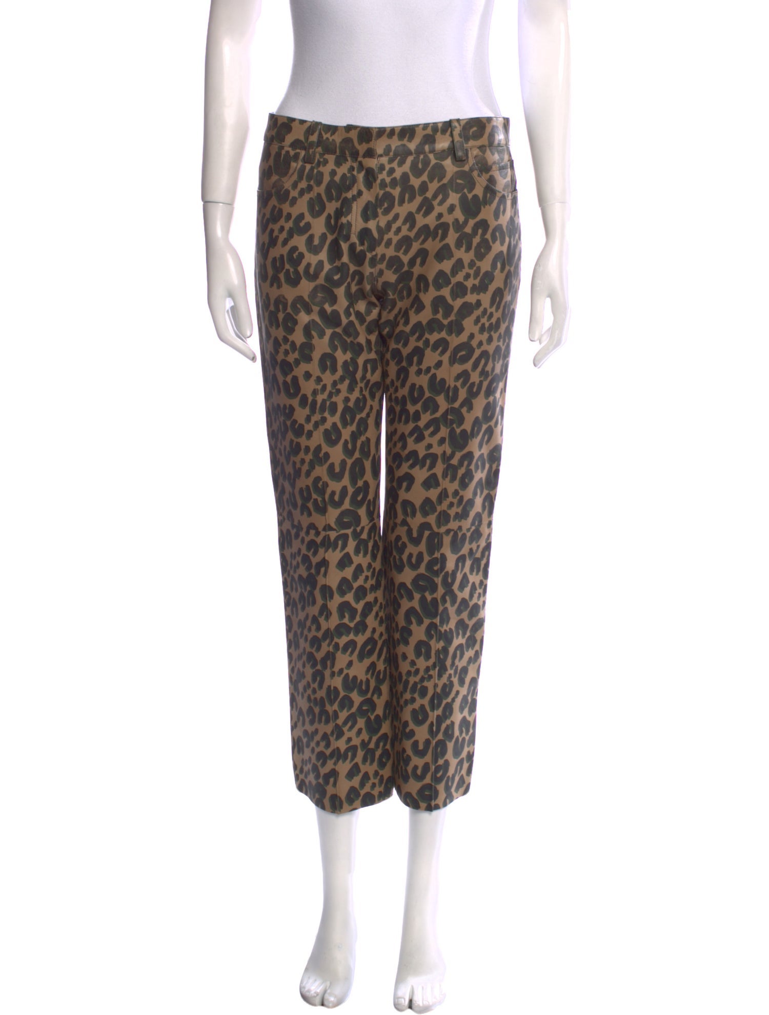 Louis Vuitton Animal Print Straight Leg Pants