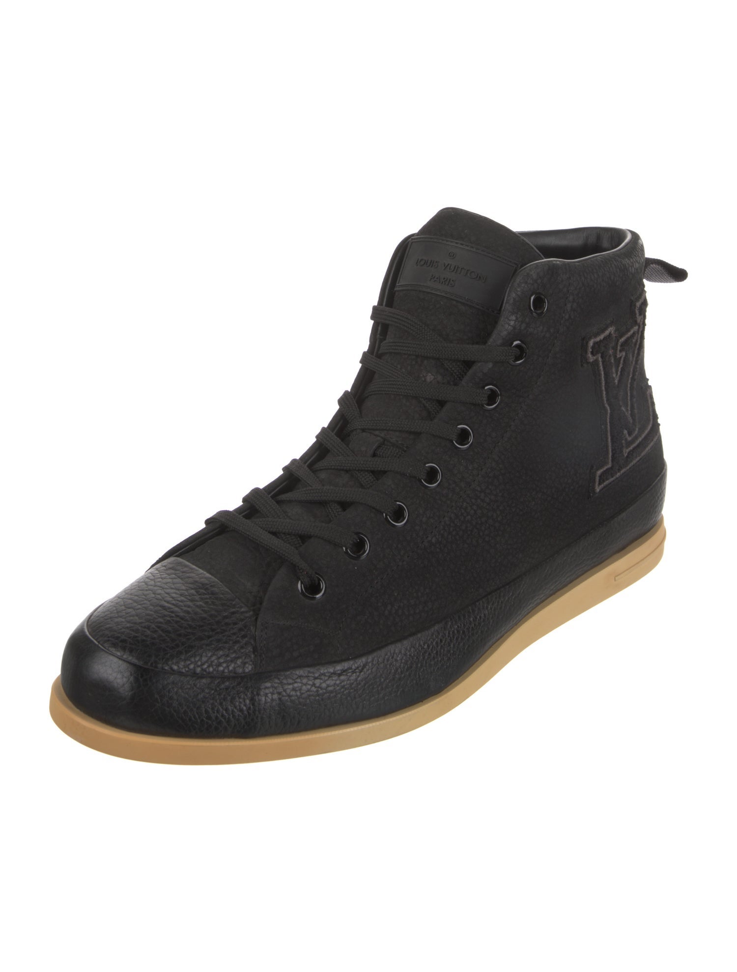 Louis Vuitton Signature Logo Leather Sneakers