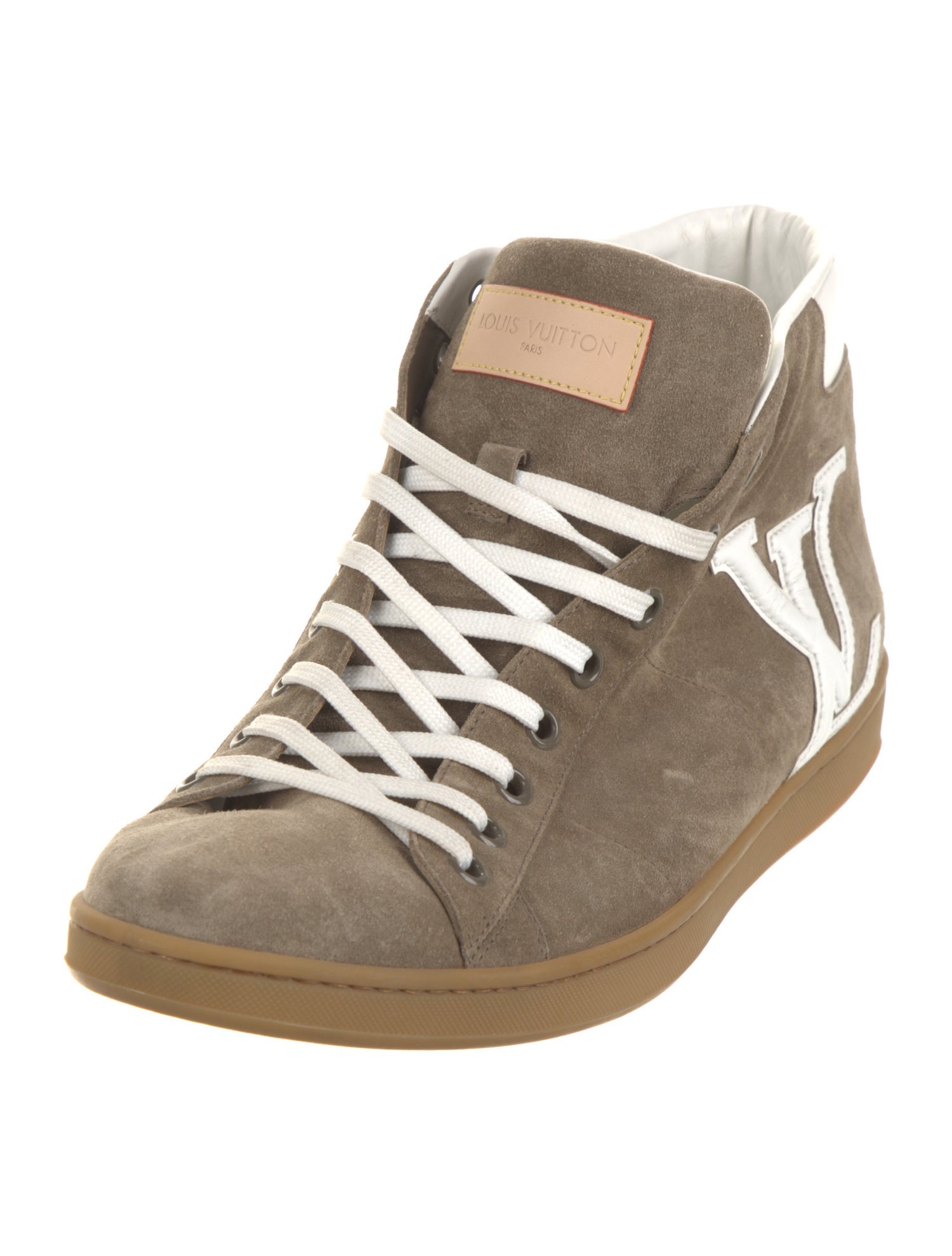 Louis Vuitton Suede Printed Sneakers