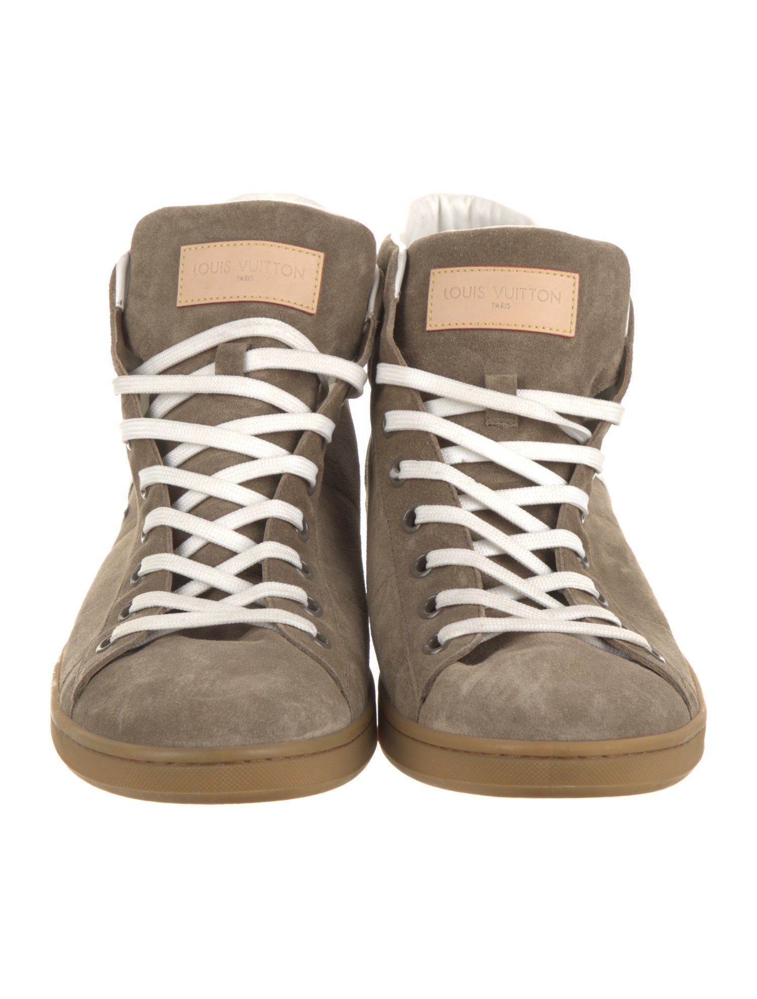 Louis Vuitton Suede Printed Sneakers