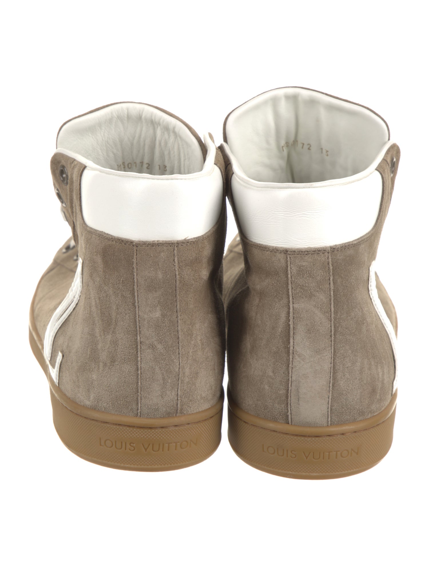 Louis Vuitton Suede Printed Sneakers