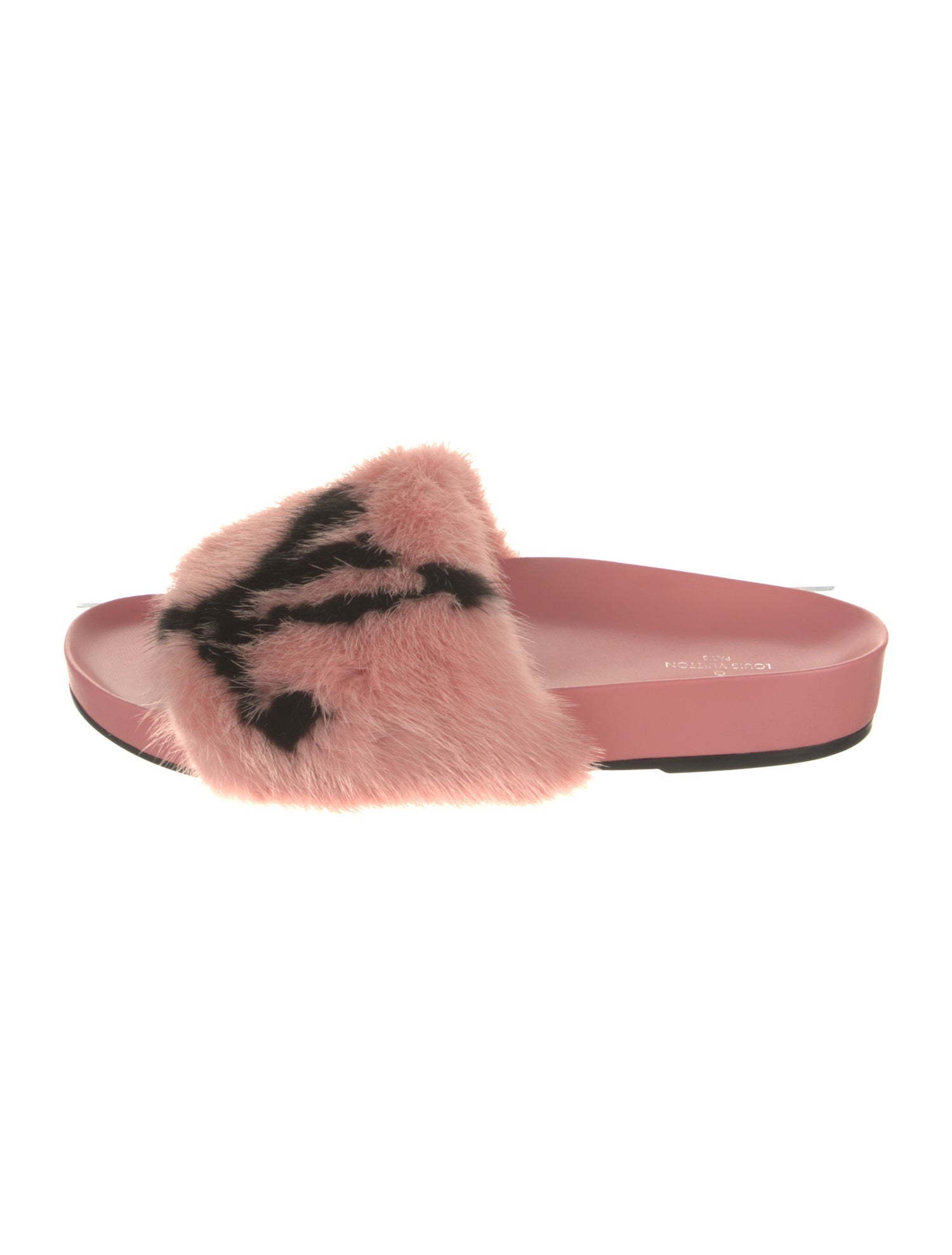 Louis Vuitton LV Monogram Fur Slides
