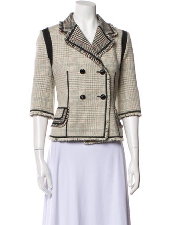 Louis Vuitton Nylon Tweed Pattern Blazer