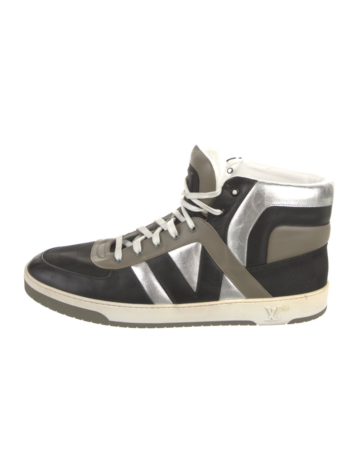 Louis Vuitton Damier Graphite Pattern Leather Sneakers