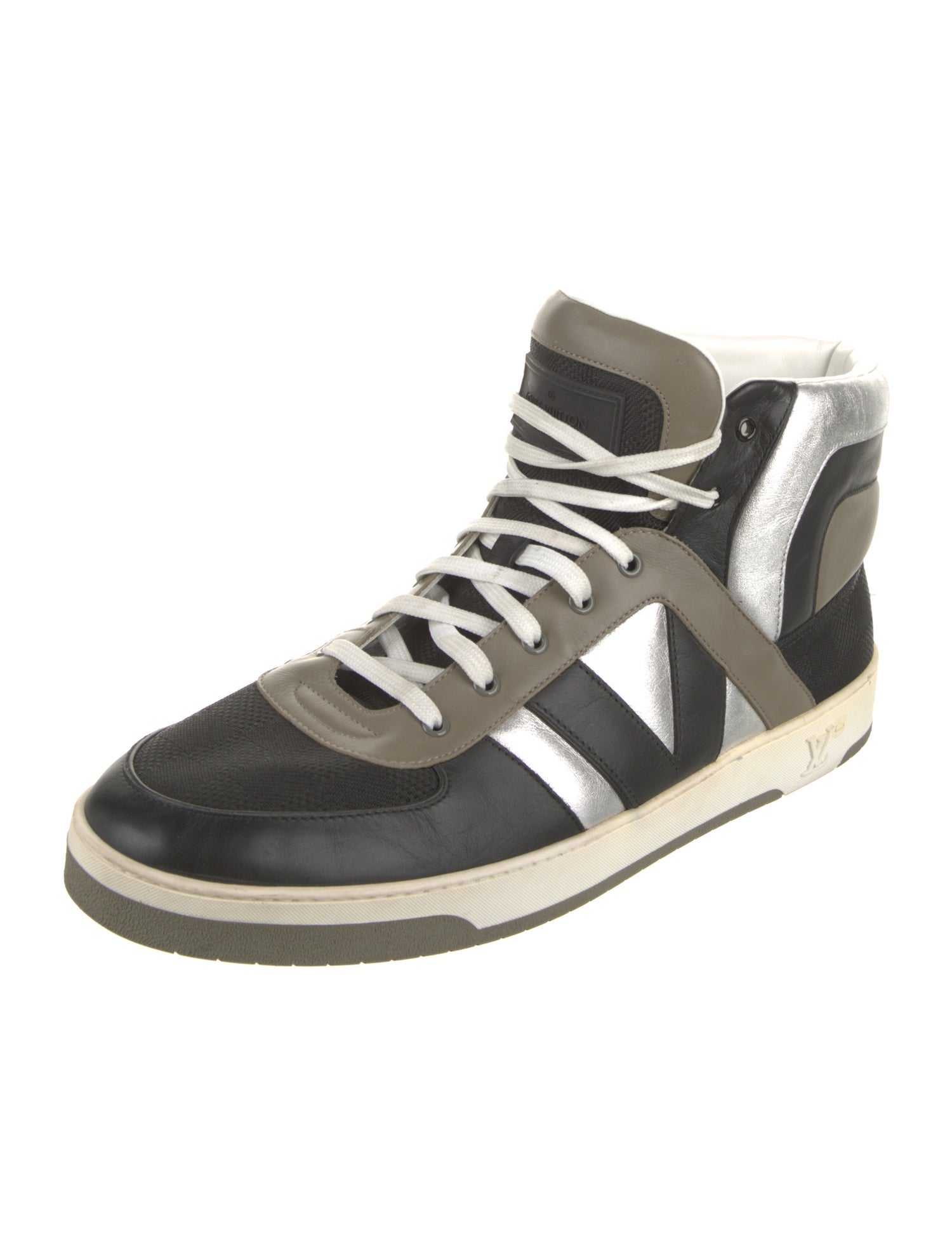 Louis Vuitton Damier Graphite Pattern Leather Sneakers