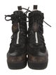 Louis Vuitton LV Monogram Suede Combat Boots