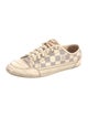 Louis Vuitton Damier Azur Pattern Leather Trim Embellishment Sneakers