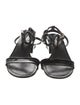 Louis Vuitton LV Monogram Patent Leather Slingback Sandals