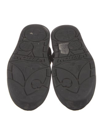 Louis Vuitton Suede Printed Mules