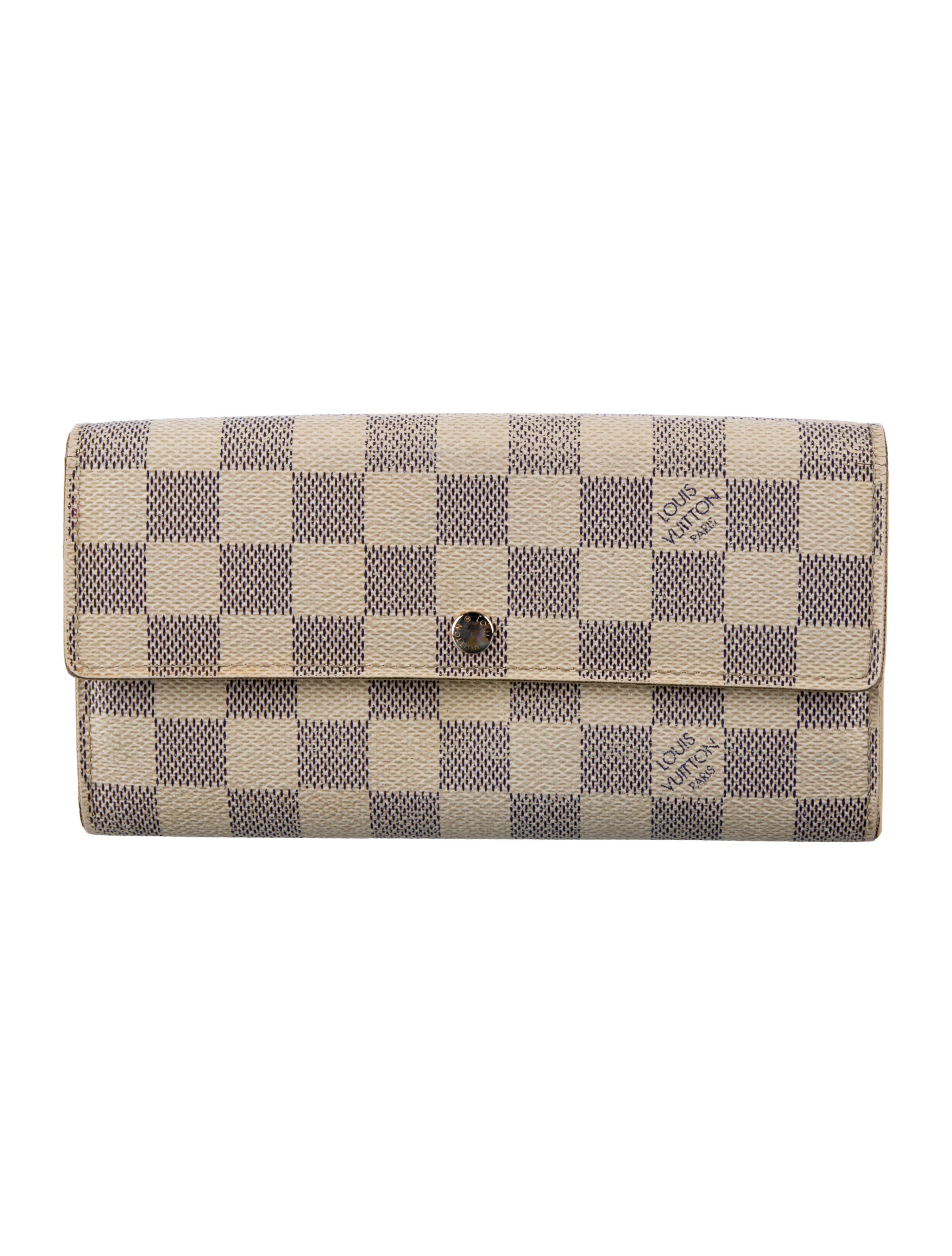 Louis Vuitton Damier Azur Pattern Sarah Wallet