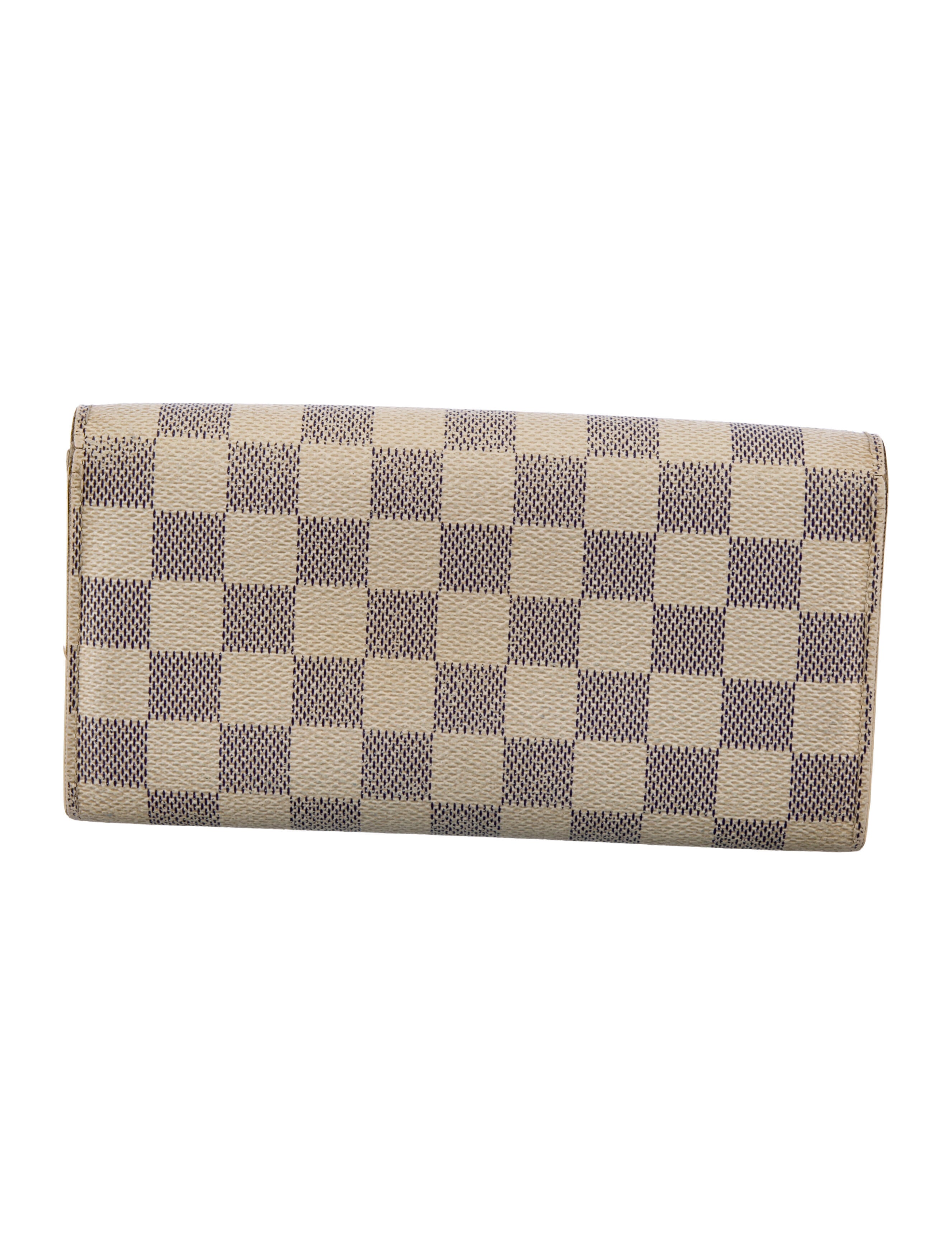 Louis Vuitton Damier Azur Pattern Sarah Wallet