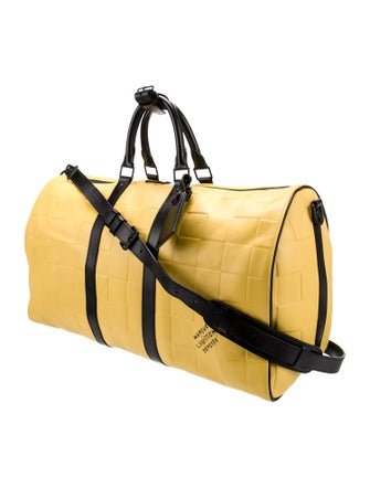 Louis Vuitton Leather Keepall Bandouliere 50