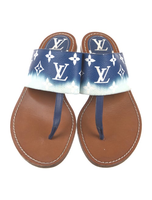Louis Vuitton LV Monogram Leather Slides