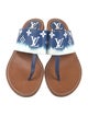 Louis Vuitton LV Monogram Leather Slides