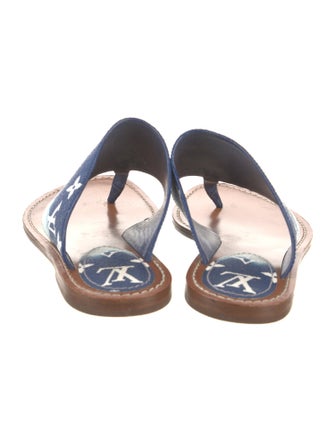 Louis Vuitton LV Monogram Leather Slides