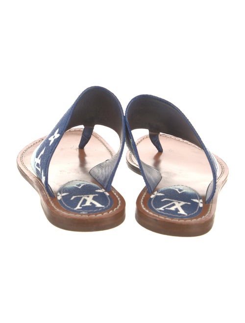 Louis Vuitton LV Monogram Leather Slides
