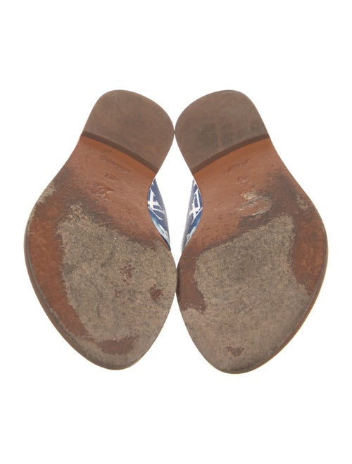 Louis Vuitton LV Monogram Leather Slides