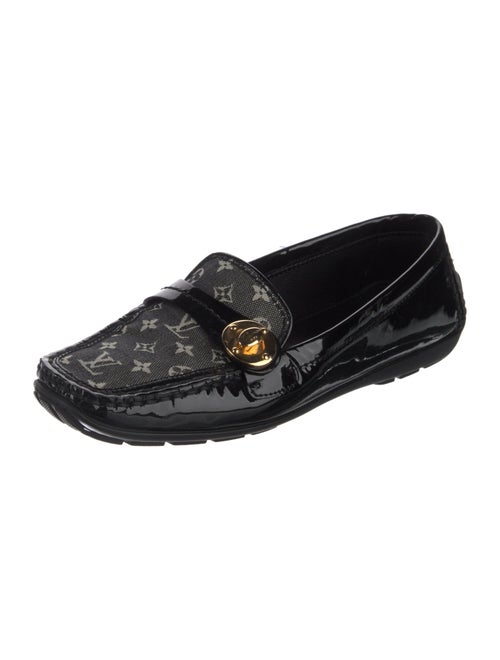 Louis Vuitton Monogram Pattern Patent Leather Loafers