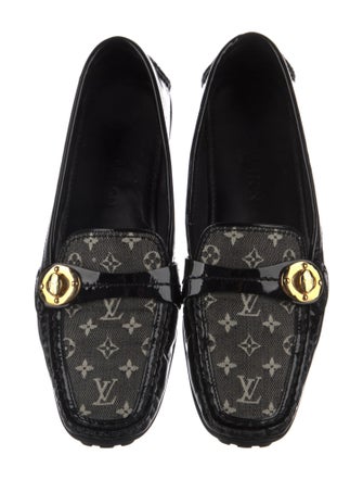 Louis Vuitton Monogram Pattern Patent Leather Loafers