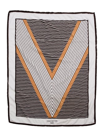 Louis Vuitton Striped V Beach Towel