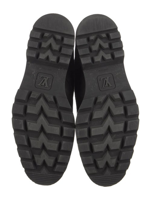 Louis Vuitton LV Monogram Suede Lace-Up Boots