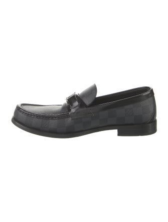 Louis Vuitton Leather Trim Embellishment Dress Loafers