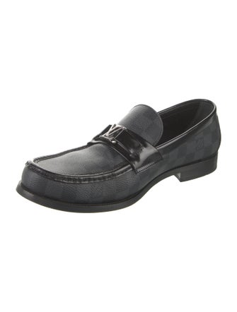 Louis Vuitton Leather Trim Embellishment Dress Loafers