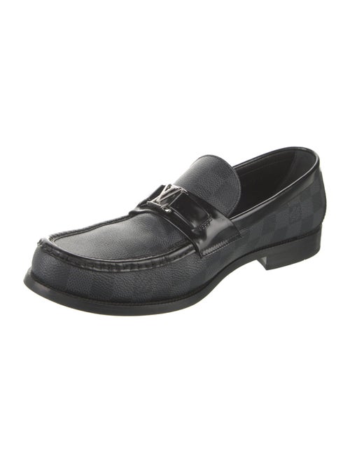 Louis Vuitton Leather Trim Embellishment Dress Loafers