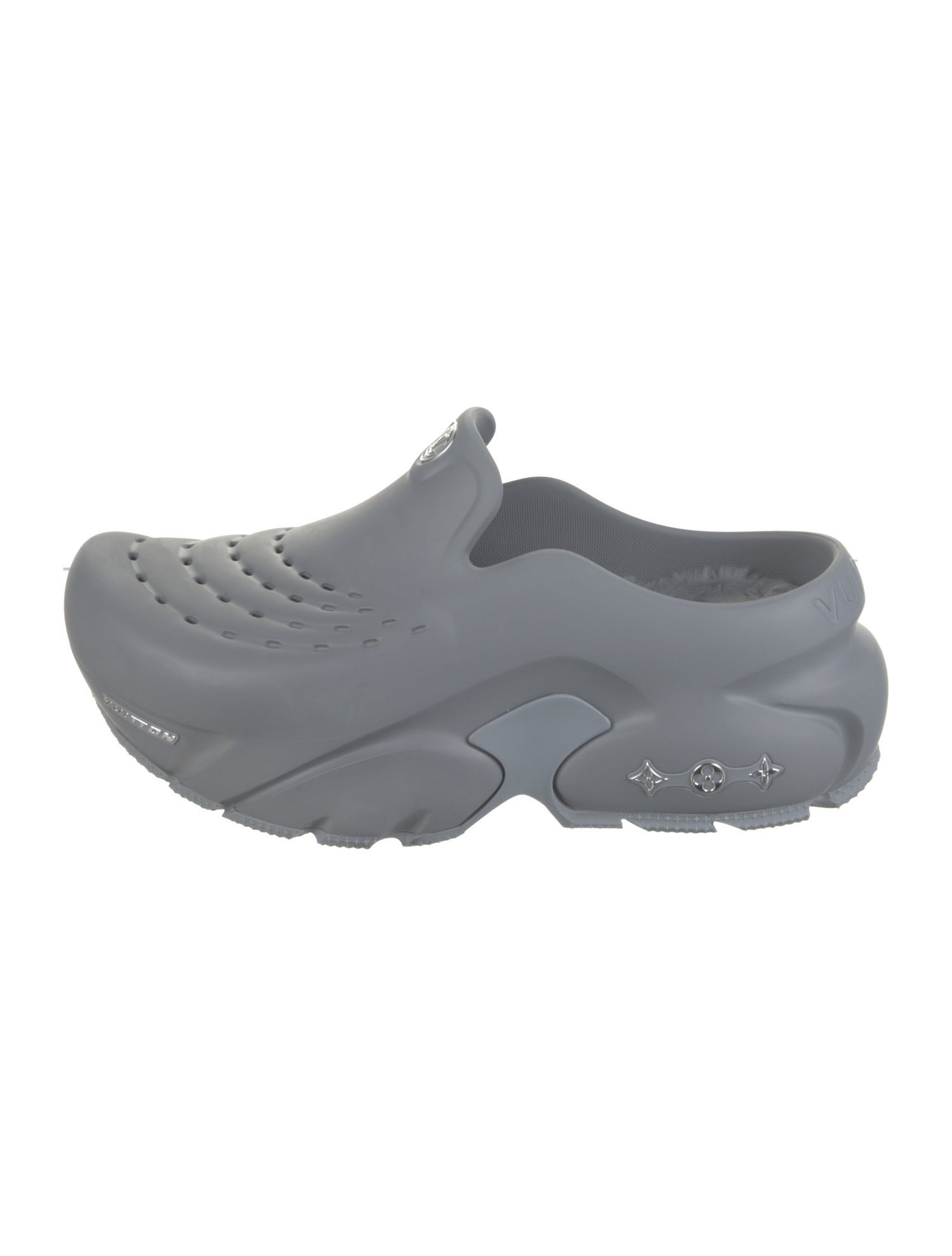 Louis Vuitton Rubber Cutout Accent Sneakers