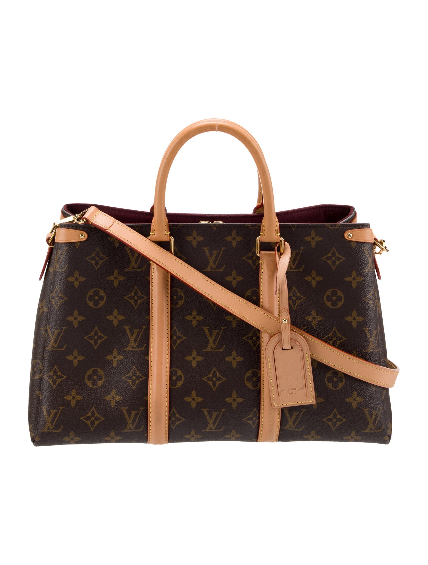 Louis Vuitton LV Monogram Soufflot MM Green Handle Bags