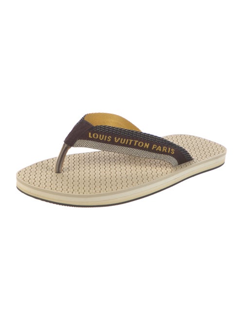 Louis Vuitton Rubber Printed Flip Flops