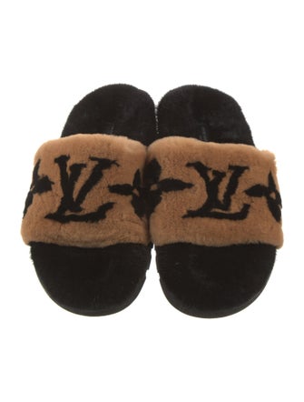 Louis Vuitton Monogram Giant Pattern Mink Slides