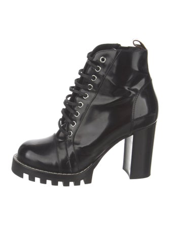 Louis Vuitton LV Monogram Leather Combat Boots