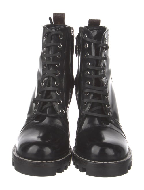 Louis Vuitton LV Monogram Leather Combat Boots
