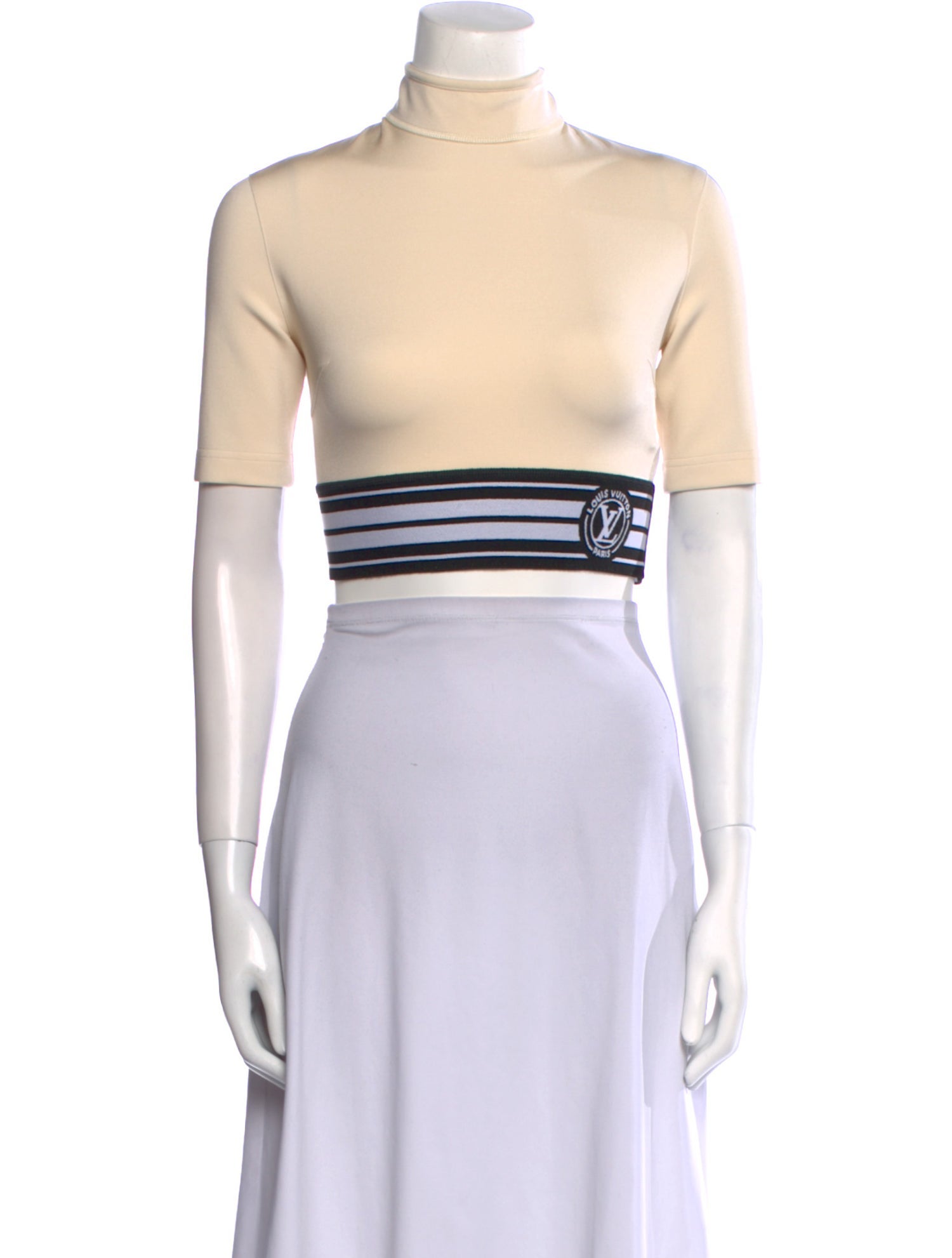 Louis Vuitton 2022 Mock Neck Crop Top
