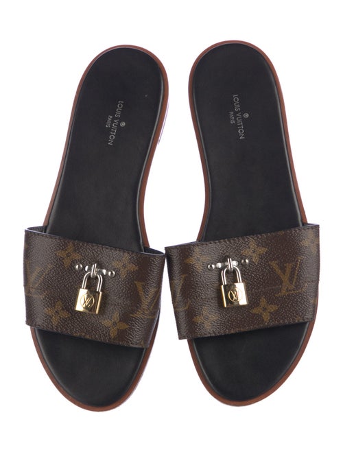 Louis Vuitton Lock It LV Monogram Slides